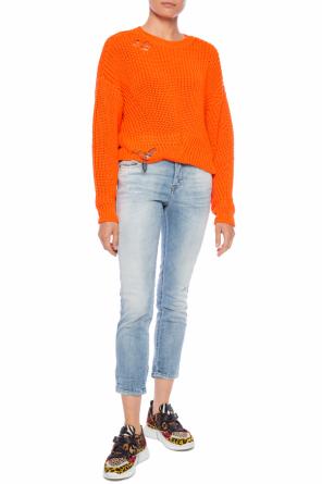 Braided sweater with logo charm, zdjęcie 2 Braided sweater with logo charm od Diesel